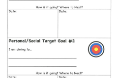 target goal worksheet